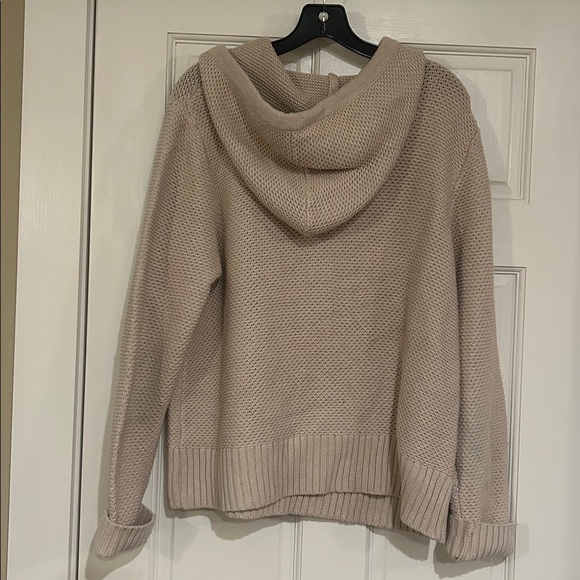 Nicole Miller Beige Knit Hooded Sweater - Picture 4 of 4